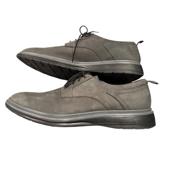 Clarks Unstructured Nubuck Oxford Shoes – Men’s 13 Charcoal Gray Comfort Casual - Picture 5 of 8